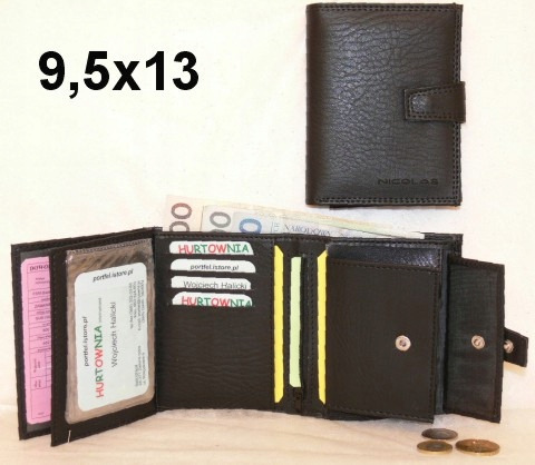 Zdjęcie oferty: portfel NICOLAS 52-14a-d Kolor-czarny