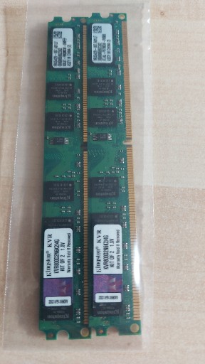 Zdjęcie oferty: RAM Kingston DDR2, 2x2GB, 800MHz, KVR800D2N6K2/4G