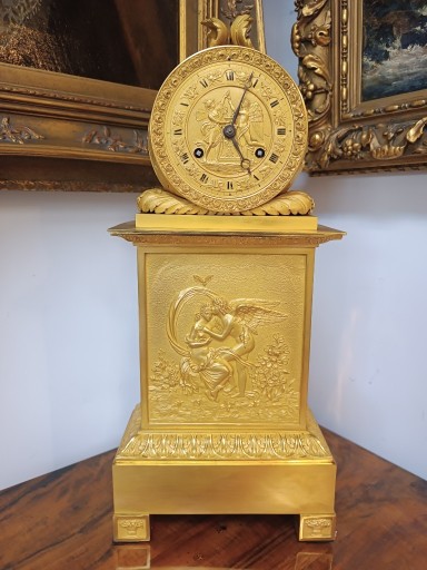 Zdjęcie oferty: Zegar kominkowy brąz złocony 