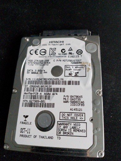 Zdjęcie oferty: Dysk twardy HDD:ZTK320-250 HITACHI 