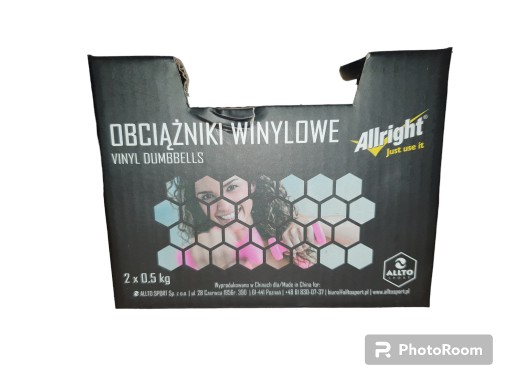 Zdjęcie oferty: Hantle winylowe (fitness ) 2 x 0,5 kg 