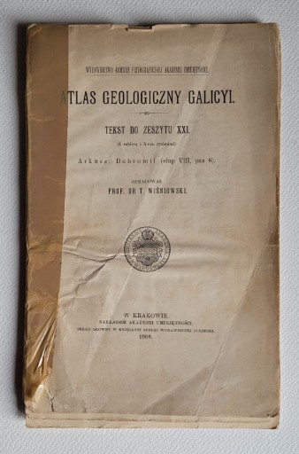 Zdjęcie oferty: Atlas geologiczny Galicyi  1908r