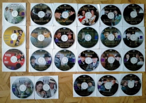 Zdjęcie oferty: Filmy DVD 23 płyty Sh. Holmes i Agathie Christie. 