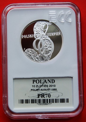 Zdjęcie oferty: 10 zł   2010 r - Polski sierpień  PR 70 !!