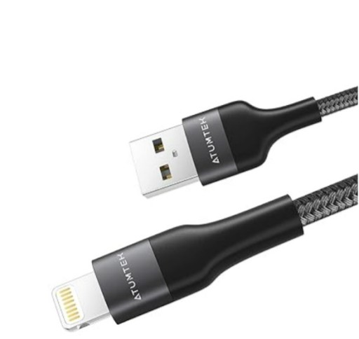 Zdjęcie oferty: Kabel USB ATUMTEK iPhone iPad iPod 1m szary