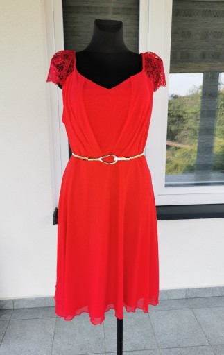 Zdjęcie oferty: Czerwona sukienka elegancka 44/46