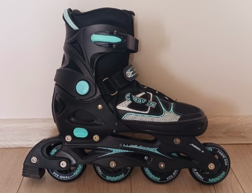 Zdjęcie oferty: Rolki + Łyżwy 2w1 Raven Black/Mint 40-43