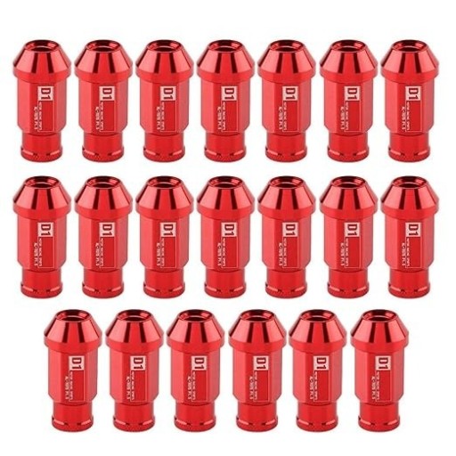 Zdjęcie oferty: Zestaw 20 aluminiowych nakrętek D1 do felg kół M12x1,5 tuning,czerwone