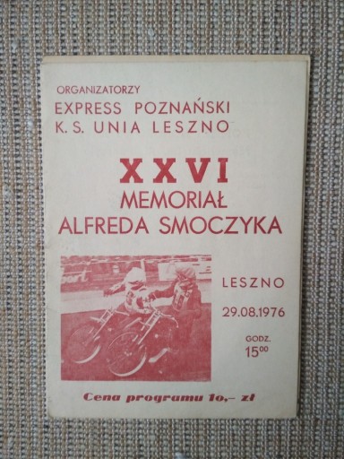 Zdjęcie oferty: Speedway - Program żużlowy - Memoriał Alfreda Smoczyka - różne lata