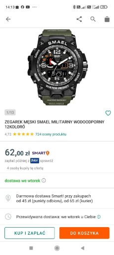 Zdjęcie oferty: Zegarek męski SMAEL 