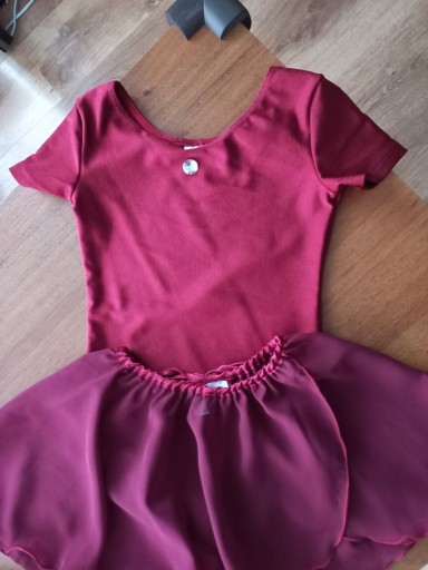 Zdjęcie oferty: Body stroj balet arabesque  116   bordo taniec 134