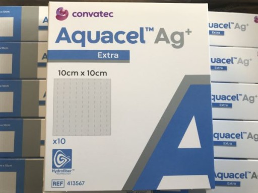 Zdjęcie oferty: AQUACEL AG+EXTRA 10x10cm-10sztuk-WZMOCNIONY.