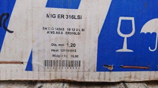Zdjęcie oferty: Drut spawalniczy MOST MIG ER 316LSi 1,2 mm 15,0 kg