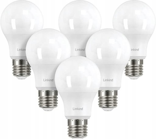 Zdjęcie oferty: Żarówka LED 9w Linkind 6szt ściemnialna 2700k e27