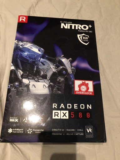 Zdjęcie oferty: Radeon rx 580 SAPPHIRE Nitro +