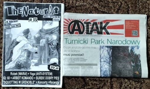 Zdjęcie oferty: The Naturat zine #15 + A-TAK #18