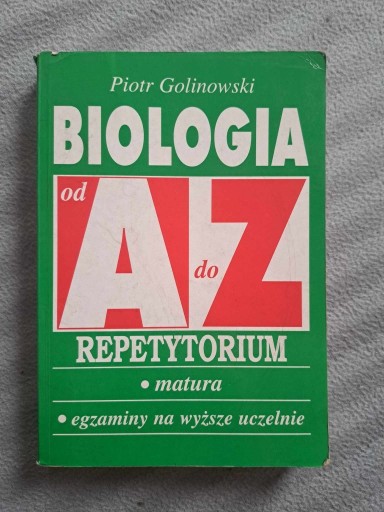Zdjęcie oferty: Biologia od A do Z repetytorium Golinowski