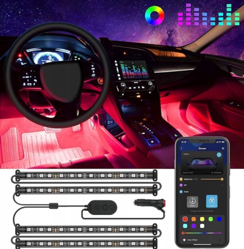Zdjęcie oferty: Oświetlenie do samochodu RGB Car LED Govee H6114