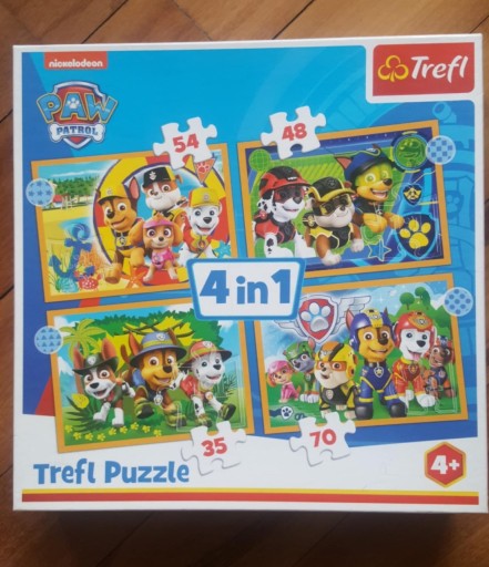 Zdjęcie oferty: Psi Patrol Paw zestaw 4 w 1 puzzle trefl układanka dla dzieci