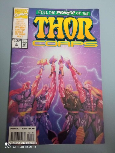 Zdjęcie oferty: THOR CORPS MARVEL COMIC VOL.1 NO.4 JANUARY 1994