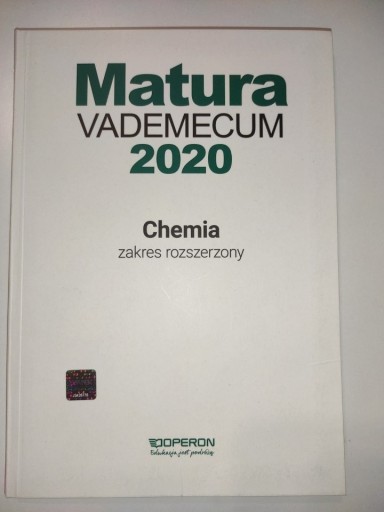 Zdjęcie oferty: Matura VADEMECUM chemia 2020