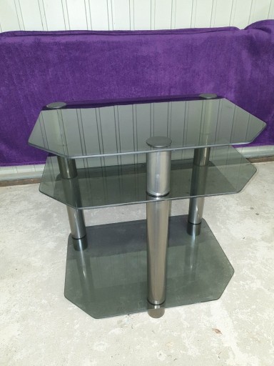 Zdjęcie oferty: Piękny stolik pod telewizor szkło dymione