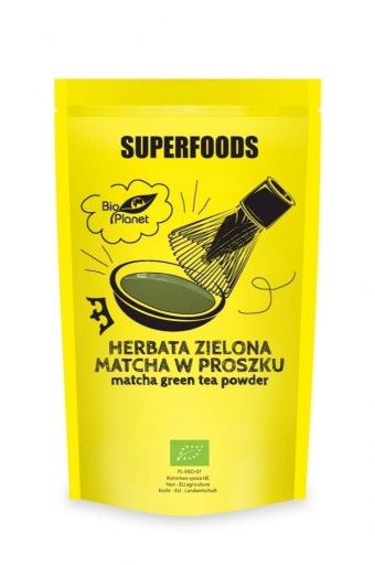 Zdjęcie oferty: HERBATA ZIELONA MATCHA W PROSZKU100 g - BIO PLANET