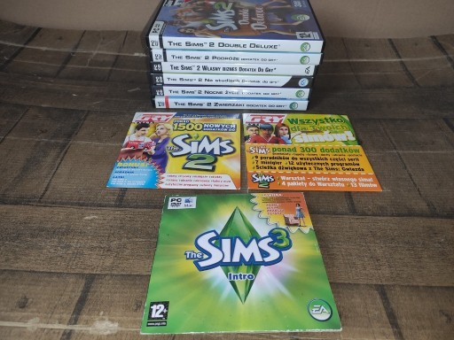 Zdjęcie oferty: THE SIMS 2 DOUBLE+5 DODATKÓW+3 PŁYTY DODATKOWE PL