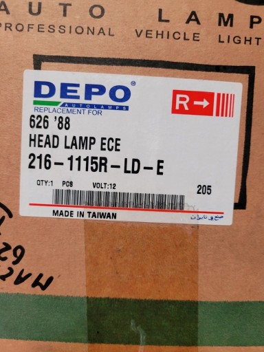 Zdjęcie oferty: Lampy Lampa Przód Mazda 626 iii Lewa Prawa kpl