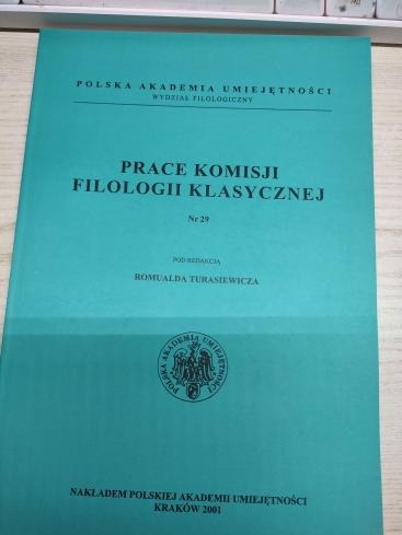 Zdjęcie oferty: Prace komisji FIlologi Klasycznej nr 29