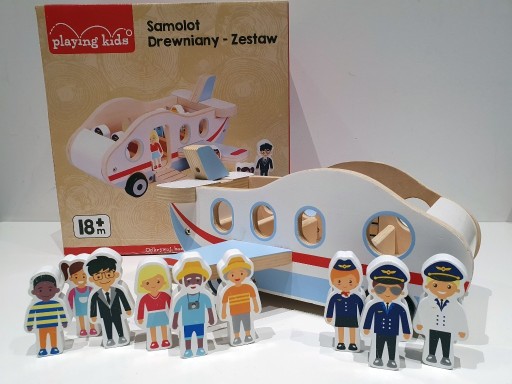 Zdjęcie oferty: Bello My Sky Airliner drewniany samolot ruchome elementy pudełko