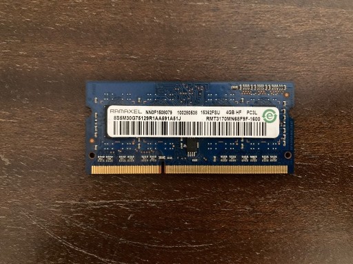 Zdjęcie oferty: Pamięć RAM DDR3 Ramaxel RMT3170MN68F9F-1600