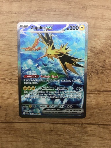 Zdjęcie oferty: Karta Pokemon Zapdos Ex 151 Mew 202/165