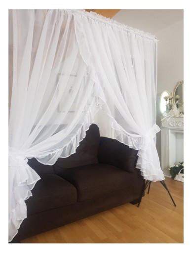 Zdjęcie oferty: komplet firan z falbankami 400x160 