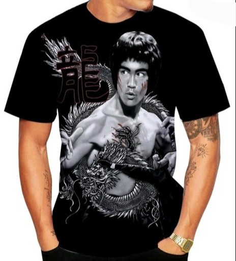 Zdjęcie oferty: Rashguard L koszulka treningowa bruce lee czarna