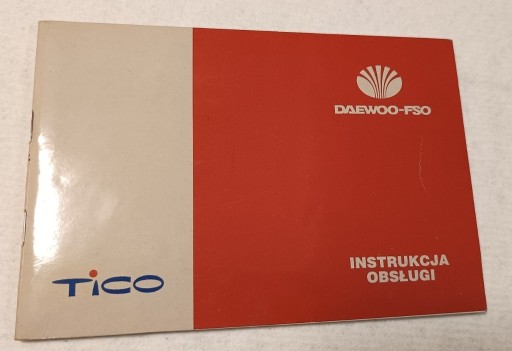 Zdjęcie oferty: Instrukcja Obsługi Daewoo Tico