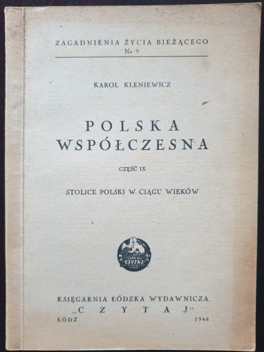 Zdjęcie oferty: POLSKA WSPÓŁCZESNA - KAROL KLENIEWICZ 1948 R.