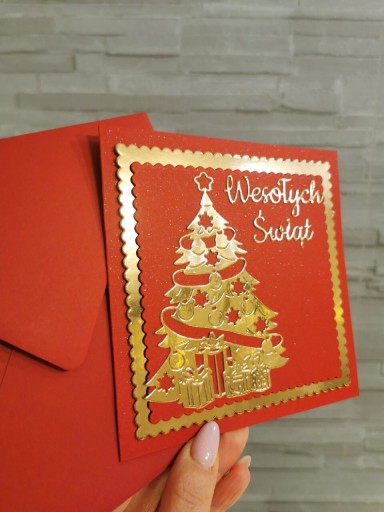 Zdjęcie oferty: Kartka świąteczna scrapbooking hand made 