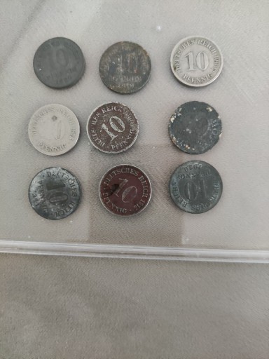 Zdjęcie oferty: 10 Pfenning  1875, 1900,1915,1920,1921 9 sztuk