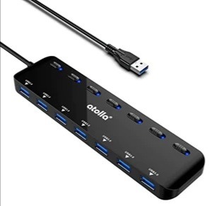 Zdjęcie oferty: Hub USB 3.0 aktywny Slim 7 Portowy z wylacznikiem