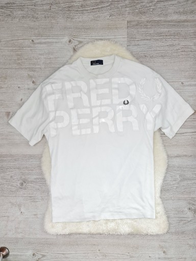 Zdjęcie oferty: Koszulka Fred Perry Biała Rozmiar M Oryginalna 