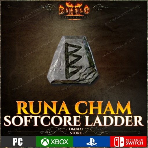 Zdjęcie oferty: Diablo 2 Resurrected LADDER Runa Cham D2R