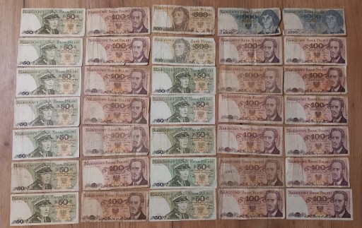 Zdjęcie oferty: Zestaw banknotów PRL + gratis 
