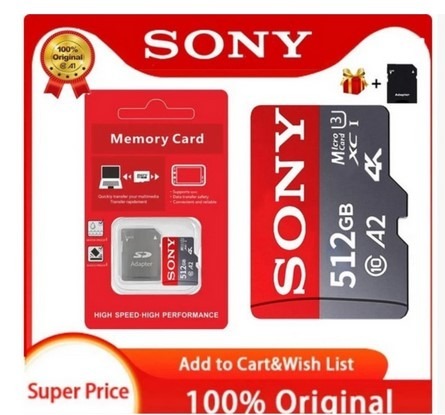 Zdjęcie oferty: Karta pamięci SONY Ultra mikro SD 512GB 10A2U3 4K 