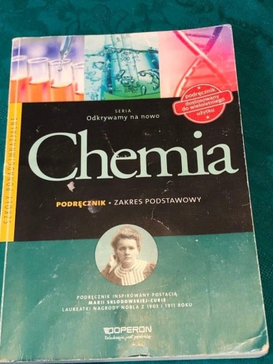 Zdjęcie oferty: Podręcznik do chemii, zakres podstawowy.
