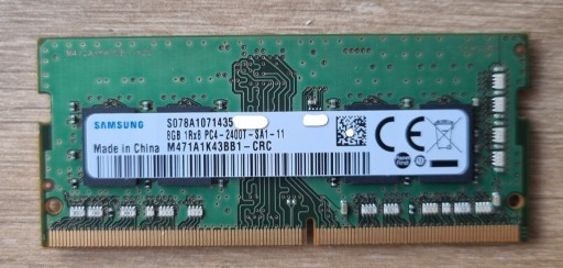 Zdjęcie oferty: Pamięć RAM SODIMM DDR4 Samsung 8GB 2400