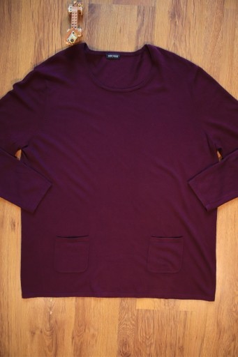 Zdjęcie oferty: Bluzka Gerry Weber r. XL 44 fiolet damska dł rękaw bawełniana rozciągliwa