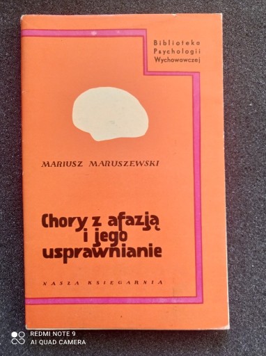 Zdjęcie oferty: Maruszewski Chory z afazją i jego usprawnienie