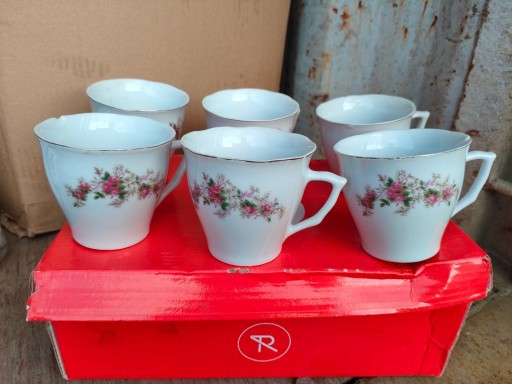 Zdjęcie oferty: PORCELANA_Komplet 6 szt. Filiżanek do Kawy_Vintage