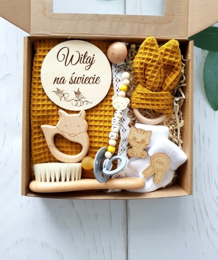 Zdjęcie oferty: Gift Box Baby shower wafel prezent dla niemowlaka